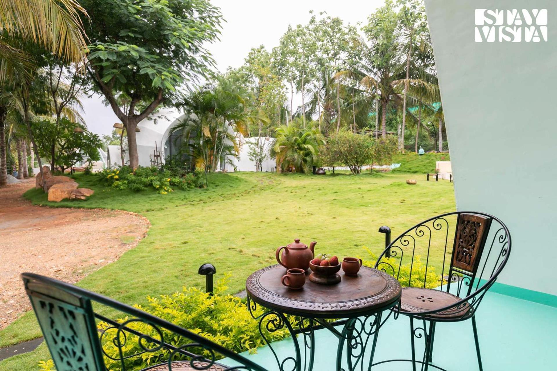 Stayvista At Shwaas Mysore With Private Pool Exteriör bild
